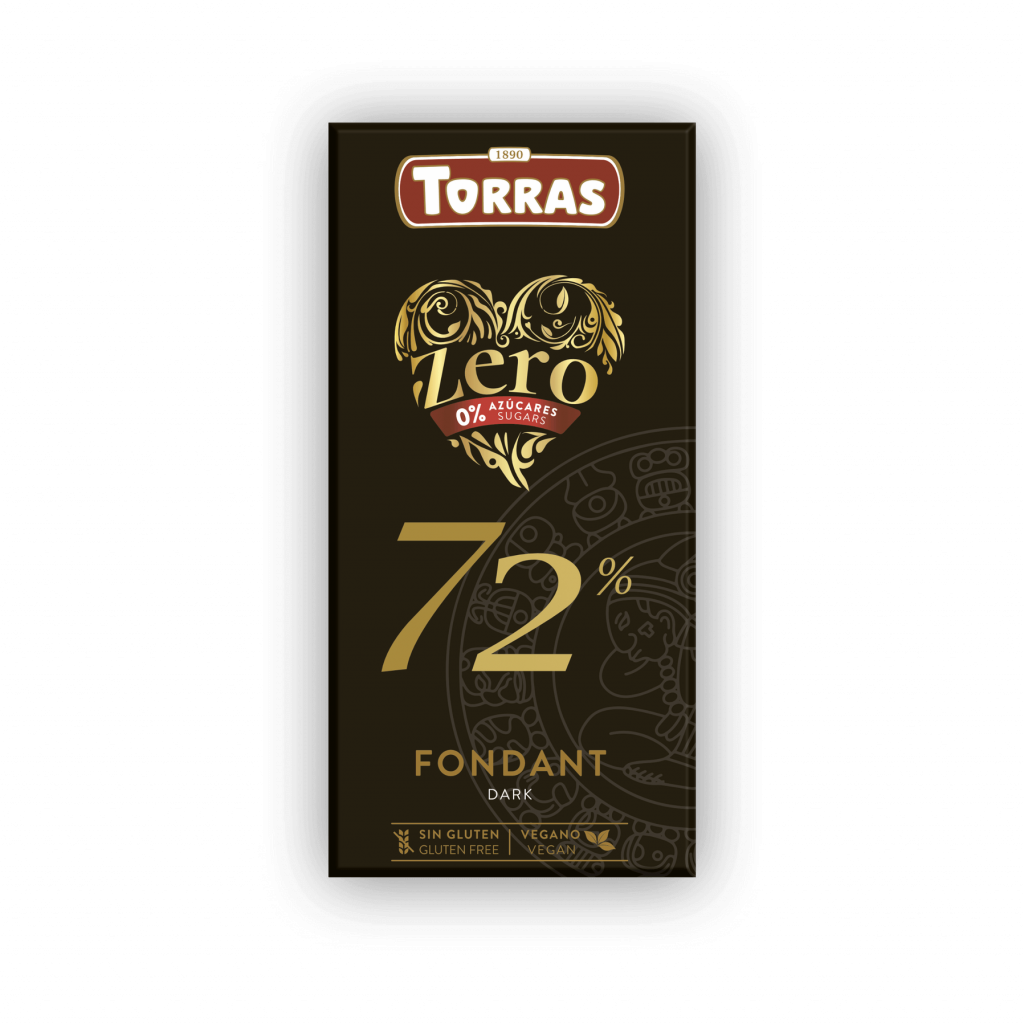 Tumšā šokolāde Torras 72% bez cukura, 100 g