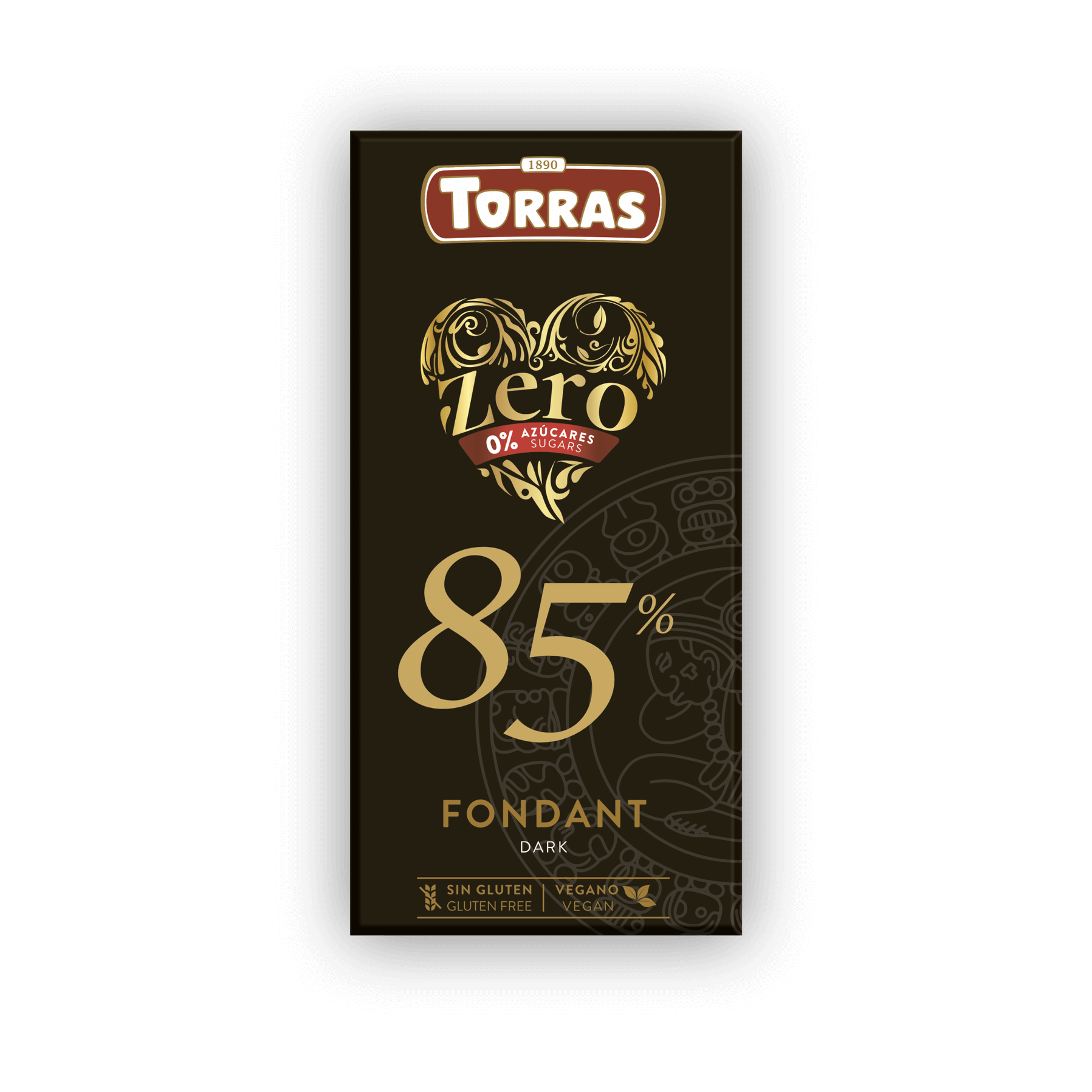 Tumšā šokolāde 85% bez pievienota cukura Torras, 100 g