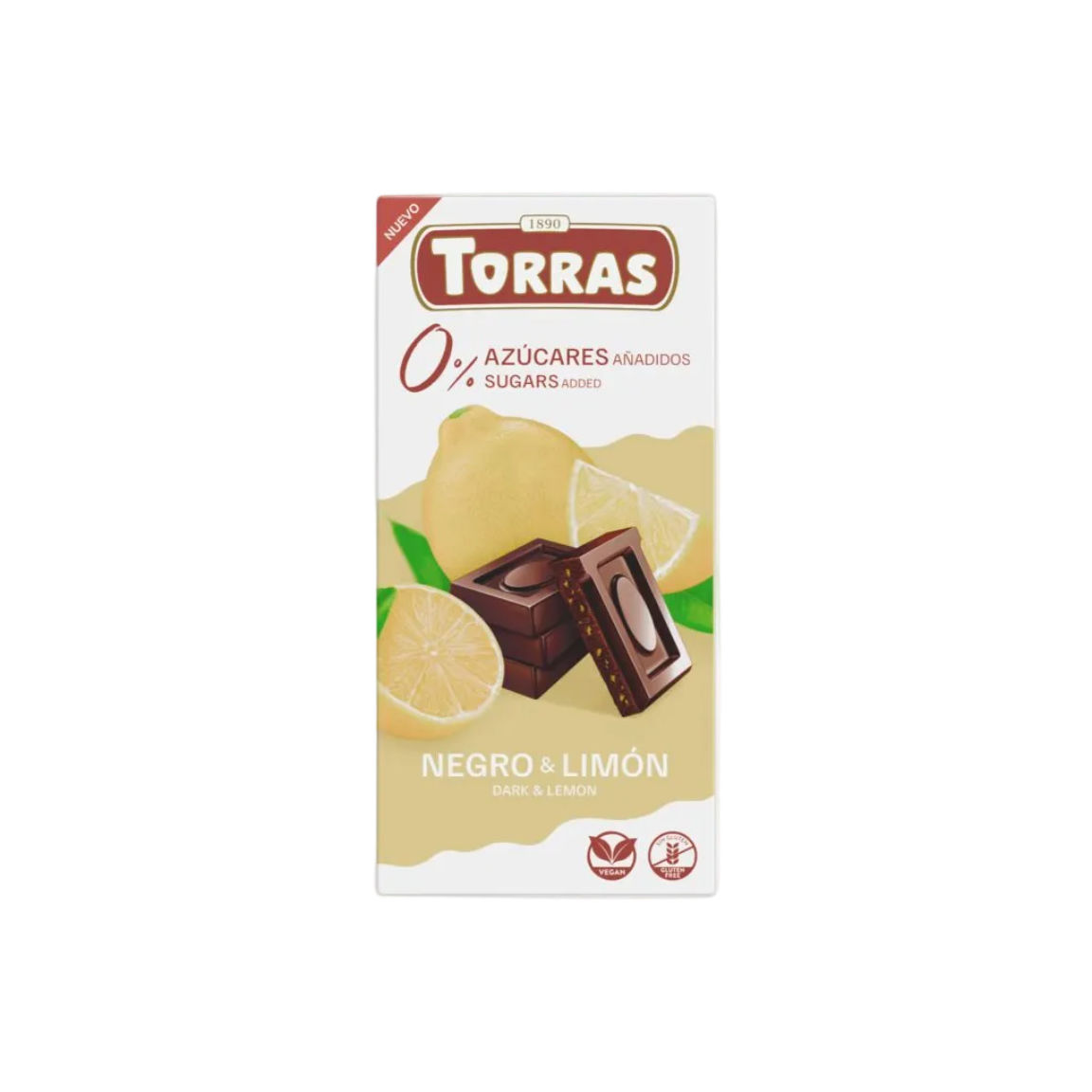 JAUNUMS:Tumšā šokolāde Torras Classic ar citronu bez pievienota cukura 75g