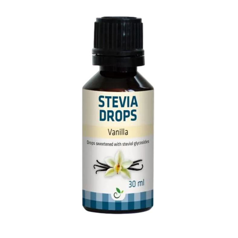 Stēvijas pilieni Sukrin ar vaniļas garšu, 30 ml